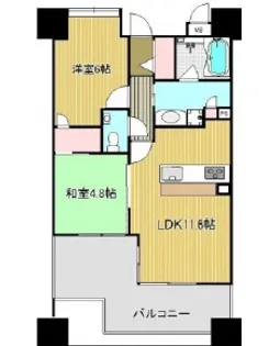 アルカサール・アルバ代継橋【7階】の間取り