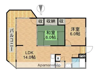 ルグラン曳馬【3階】の間取り