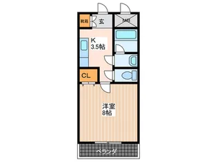デァ フリュ-ゲル【2階】の間取り