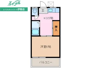 岩渕松鶴【2階】の間取り