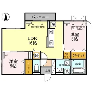 D-residence藤江III【1階】の間取り