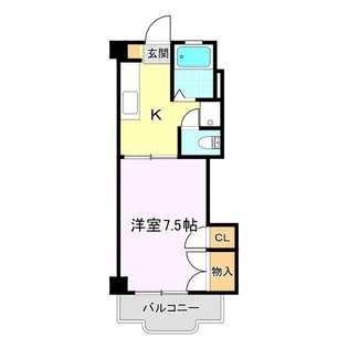 コーポ佐久間【4階】の間取り