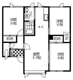 コーポ希II【2階】の間取り
