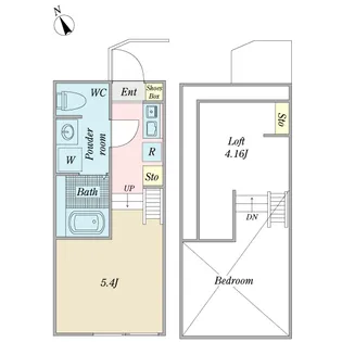 DimoraKikunakohoku【2階】の間取り