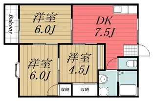 千葉県市原市加茂1【アパート】の間取り