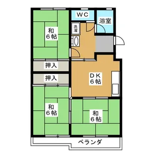 恵比寿コーポ【2階】の間取り