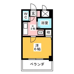 ニューユウチク【6階】の間取り