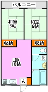 レガンツァ飯塚【1階】の間取り