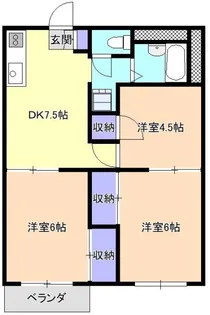 プラザ幸喜【3階】の間取り