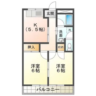 2Kの間取り画像