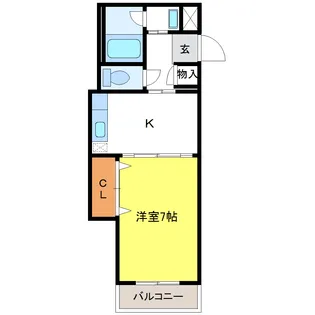 リージェント中ノ橋【3階】の間取り