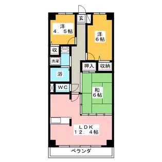 ガーデンテラス加藤一番館【2階】の間取り