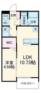 1LDKの間取り画像