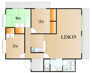 山口県下関市一の宮学園町【アパート】の間取り