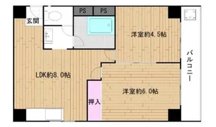 コーポラス翌檜【1階】の間取り