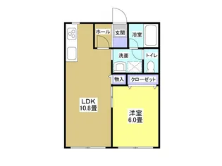 シャトー富ケ丘II【1階】の間取り