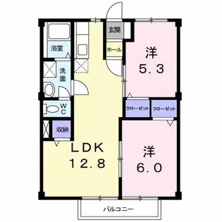 ニューシティ大島【2階】の間取り