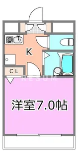 千葉県千葉市中央区南町2【マンション】の間取り