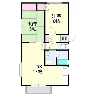 フラットサード【2階】の間取り