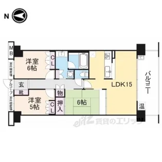 サンクタス・リビオ学園大和花のみち【4階】の間取り