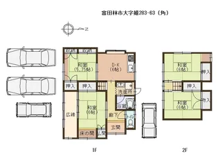 大阪府富田林市大字嬉【一戸建】の間取り