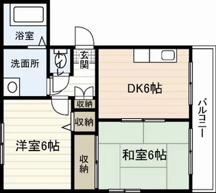 ヴィラシーン江波【4階】の間取り