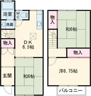中津テラスハウスの間取り