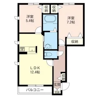 千葉県千葉市花見川区朝日ケ丘5【アパート】の間取り