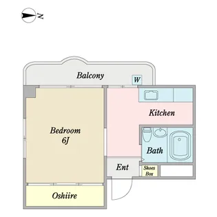 船堀パールガーデン【2階】の間取り