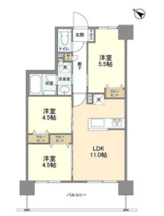 東京都台東区東浅草1【マンション】の間取り