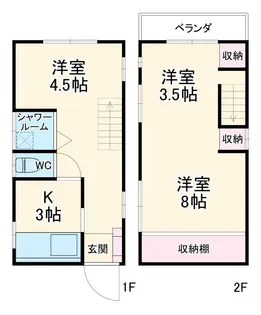 神奈川県横浜市南区大岡3【一戸建】の間取り