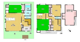千葉県白井市冨士【一戸建】の間取り