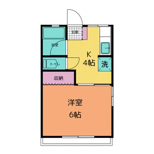 ハイツ兼松【1階】の間取り