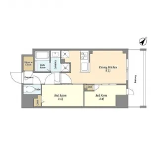 Augusta Residence 新小岩【6階】の間取り