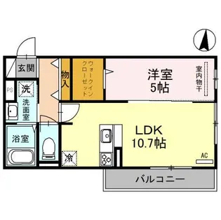 レーブ・ノア【2階】の間取り