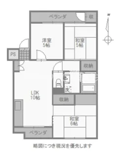 桑村マンション【2階】の間取り