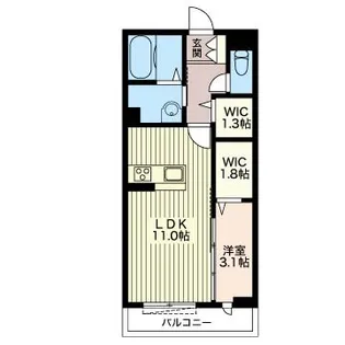 リアンジュ戸祭元町【3階】の間取り