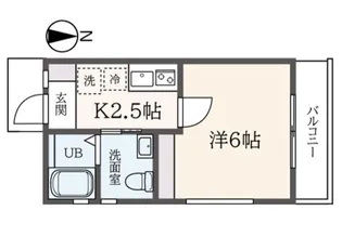 1Kの間取り画像