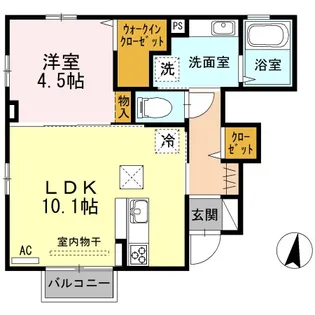 新潟県見附市本町3【アパート】の間取り