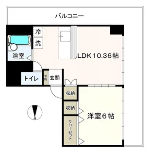 イトービル【6階】の間取り