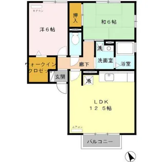 ガーラウエスト【2階】の間取り