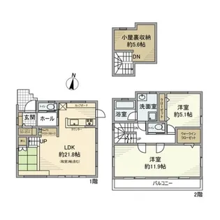 埼玉県富士見市大字水子【一戸建】の間取り