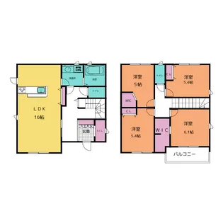 愛知県一宮市冨田字上町【一戸建】の間取り