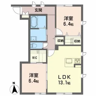 メゾンマストあら町【1階】の間取り