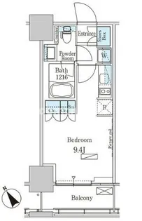 パークアクシス横濱関内SQUARE【10階】の間取り