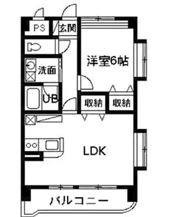 マンションエスポワール【4階】の間取り