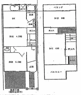 大阪府堺市東区高松【一戸建】の間取り