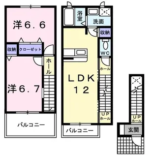 グランドキャニオン【2階】の間取り
