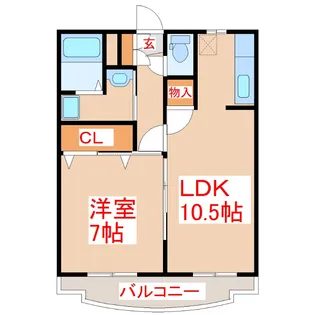 エスポワール山崎【3階】の間取り