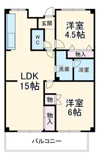 ウーリィパレス大森【1階】の間取り
